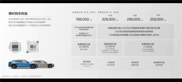 補(bǔ)足最后一塊短板！2025款極氪001上市：25.9萬起