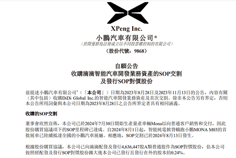 小智一周要闻丨地平线香港IPO通过证监会备案;小鹏汽车完成收购滴滴智能汽车业务SOP交割