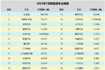 7月新能源销量战报:国产新能源独大 合资车企瑟瑟发抖!