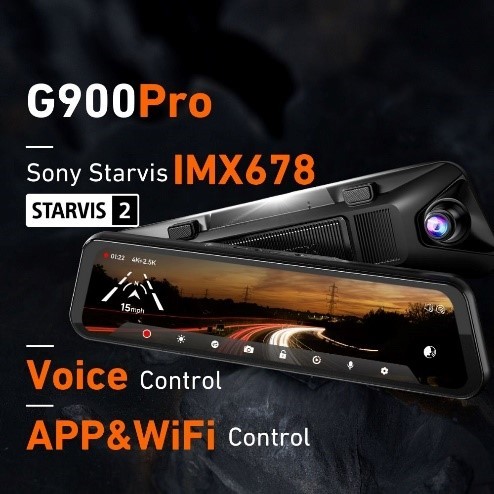 WOLFBOX推出G900 Pro行車記錄儀 配備STARVIS 2 IMX678傳感器和先進的安全和視頻功能