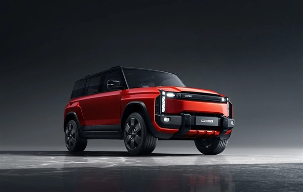 越野風純電SUV 奇瑞iCAR 03T官圖發布：經典紅黑配