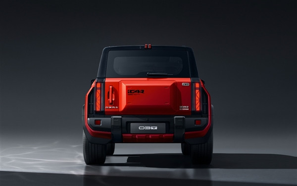 越野風純電SUV 奇瑞iCAR 03T官圖發布：經典紅黑配