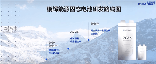 鵬輝能源第一代全固態電池亮相：280Wh/kg、后年就量產