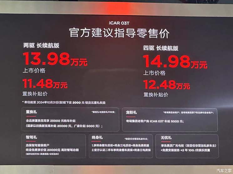 2024成都车展：iCAR 03T售11.48万起