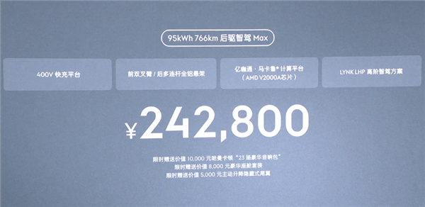 強(qiáng)調(diào)原創(chuàng)不模仿！領(lǐng)克首款純電轎車Z10上市：20.28萬(wàn)起