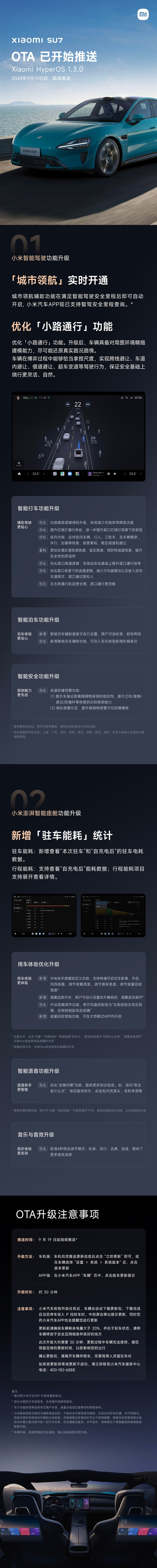 10城核心區(qū)域主要道路可用：小米SU7城市領(lǐng)航輔助自動(dòng)開啟