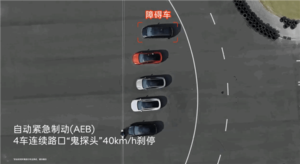 乐道L60实测主动安全：4车连续路口鬼探头40km/h成功刹停