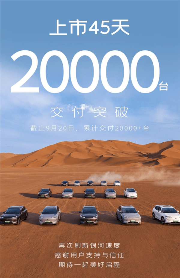 销量坐火箭 第20000辆吉利银河E5交车：李书福亲自交付