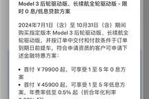 特斯拉5年0息購車優惠延至10月31日