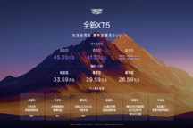 凯迪拉克全新XT5上市,售价26.59万起