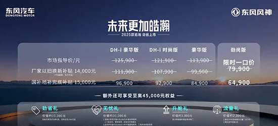 2025款東風(fēng)風(fēng)神皓瀚上市 售價(jià)7.99-12.59萬