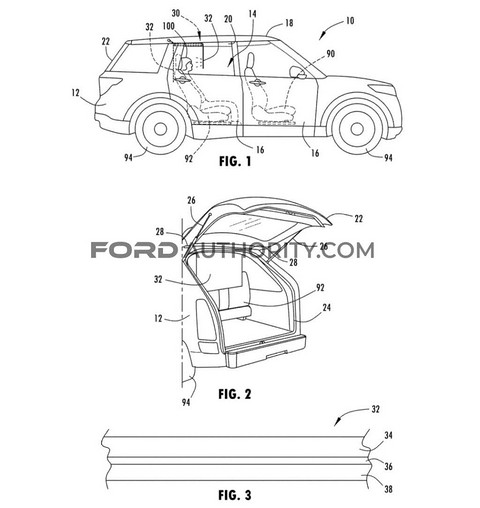 福特汽车申请乘客显示系统专利