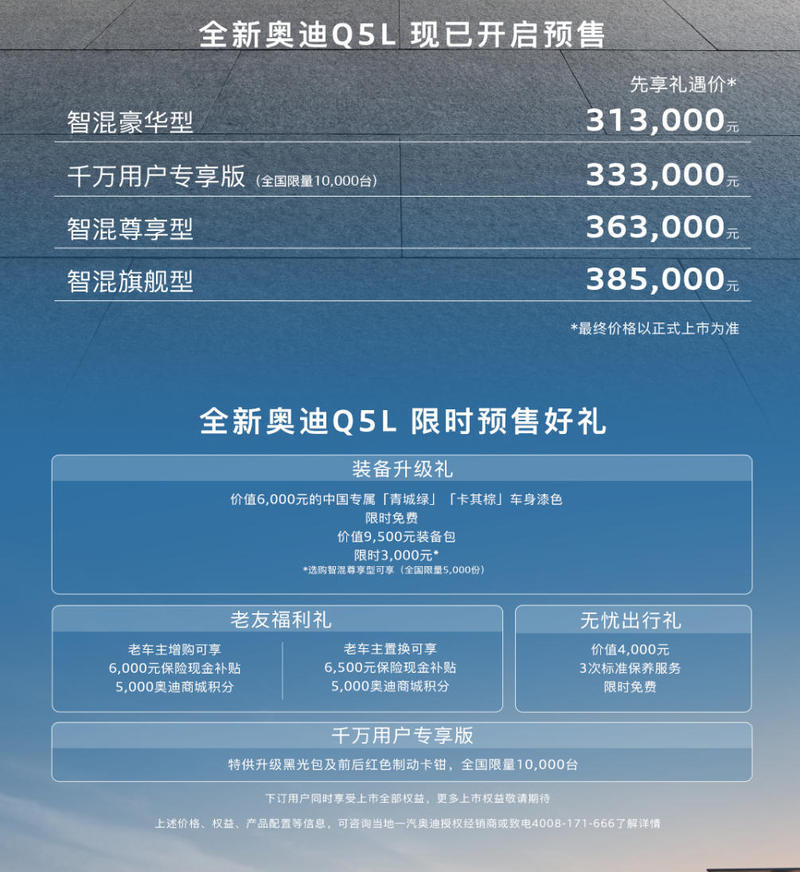 全新奧迪Q5L將于1月15日上市 預(yù)售31.3萬(wàn)起 上市價(jià)格還能下探？-圖1