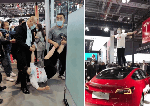 败诉被判赔17万元！车顶维权女车主回应被特斯拉申请限高