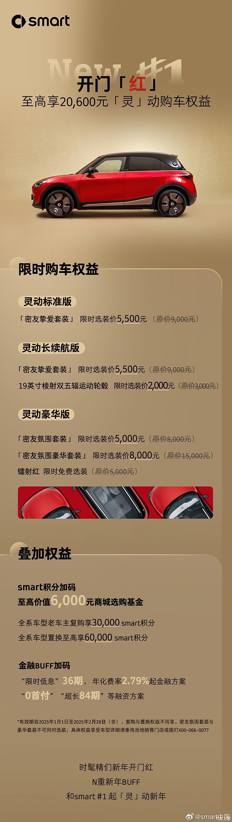 smart精灵#5限时售22.99万起 全系车型可享二月购车权益