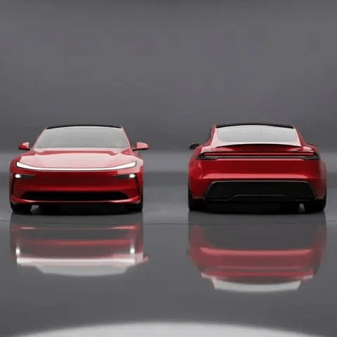 新款特斯拉Model S渲染图曝光：前后全部采用贯穿式大灯