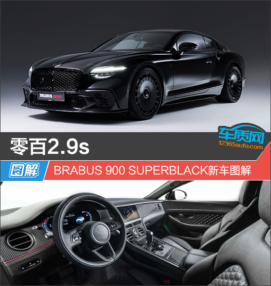 零百2.9s BRABUS 900 SUPERBLACK新车图解