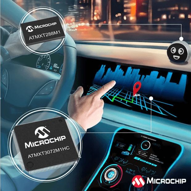 Microchip扩展maXTouch® M1触摸屏控制器系列 以覆盖更广泛的显示屏尺寸