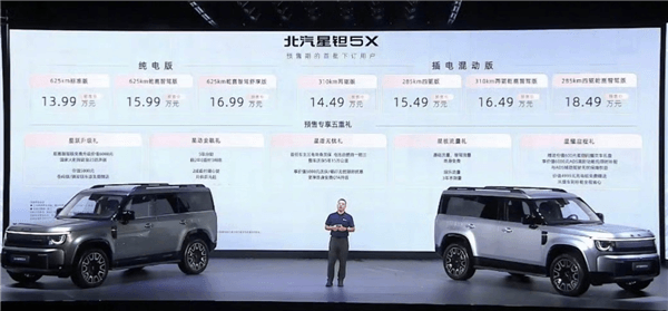 又一国产路虎卫士登场!北汽星钽5X预售:13.99万起 81.9度大电池