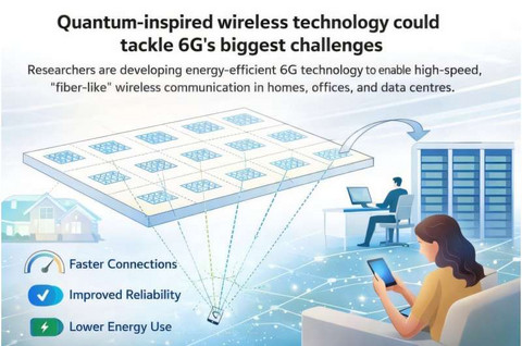 受量子技术启发 新无线技术有望应对6G面临的最大挑战