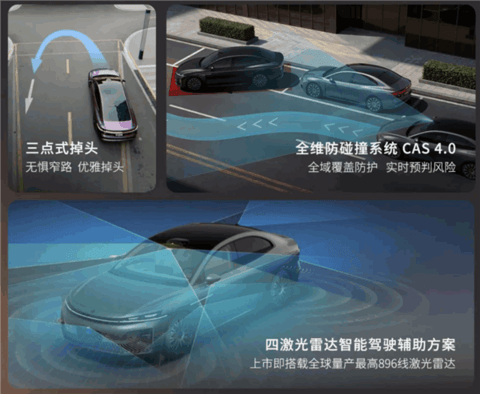 16.48万起 尊界S800同款896线激光雷达!一文看懂昊铂A800四款配置差异