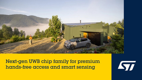 意法半导体推出业界首款用于汽车测距的UWB芯片系列ST64UWB