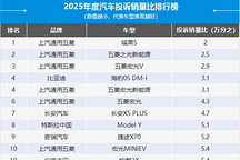 2025年度国内汽车投诉销量比排行榜