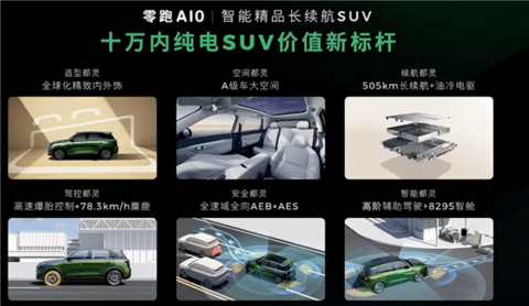 激光雷达打进8万时代 续航505km！零跑A10上市：6.58万起