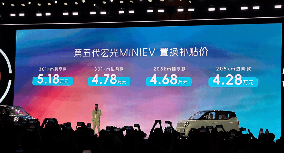 置換補(bǔ)貼4.28萬起 五菱第五代宏光MINIEV上市