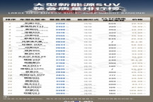 大型新能源SUV的“体重博弈”，最轻和最重差了1吨多？