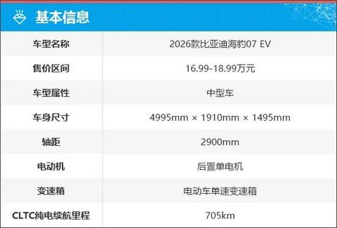 质选车：比亚迪海豹07 EV定义全能新标准