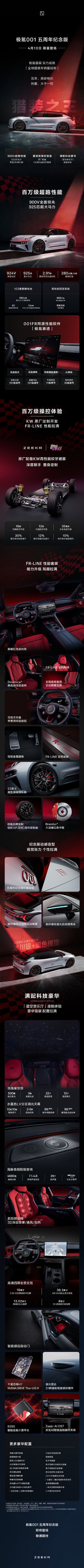 极氪001五周年纪念版发布：百万售价为唯二标配KW高性能绞牙避震