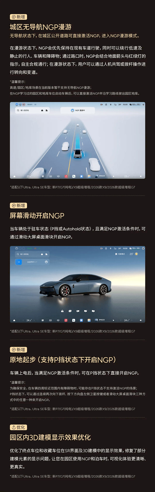 小鵬天璣AI OS 6.1今日開啟全量推送：輔助駕駛重磅升級 原地就能開啟NGP