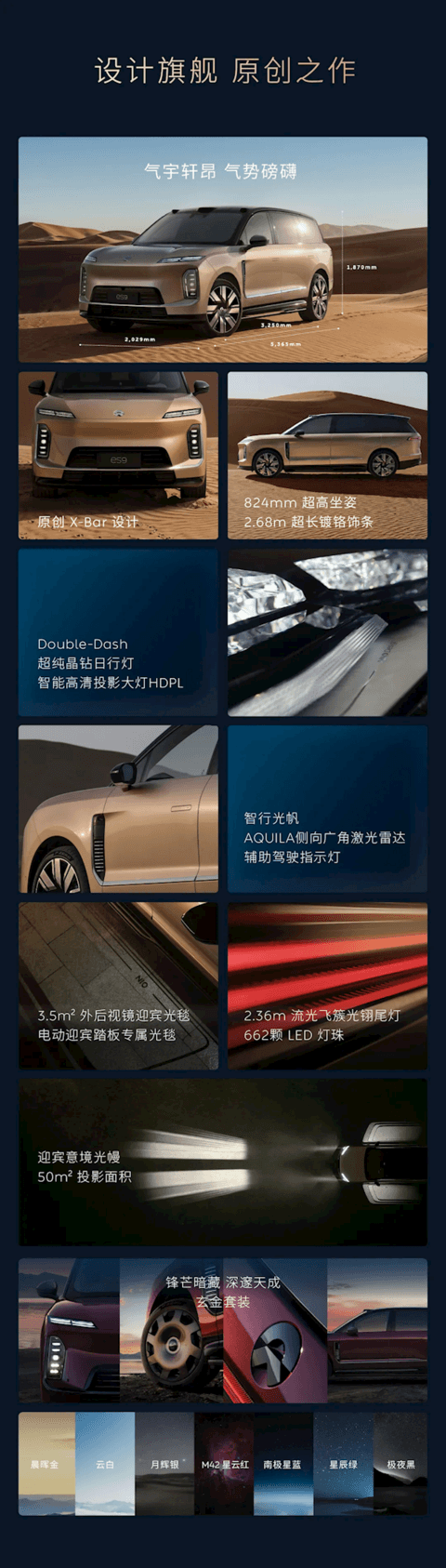 蔚来史上最大、最强旗舰SUV 租电42万起！蔚来ES9一图看懂