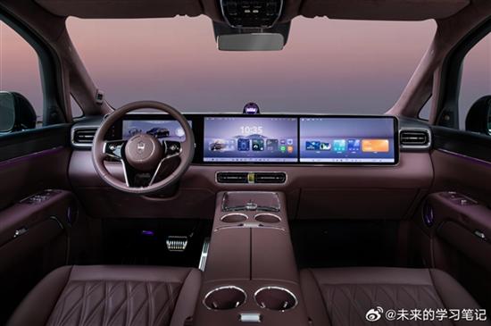 智界V9内饰曝光：三联屏+手势侧滑门，售价或超百万？