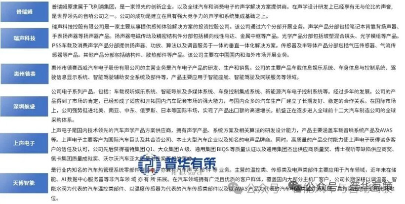 2026年汽车声学系统的现状格局和发展趋势