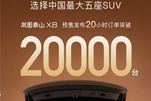 预售20小时，岚图泰山X8订单破两万台