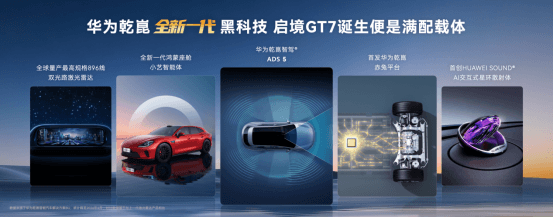 华为乾崑技术大会盛大举办，启境GT7成华为全新一代黑科技的满配载体