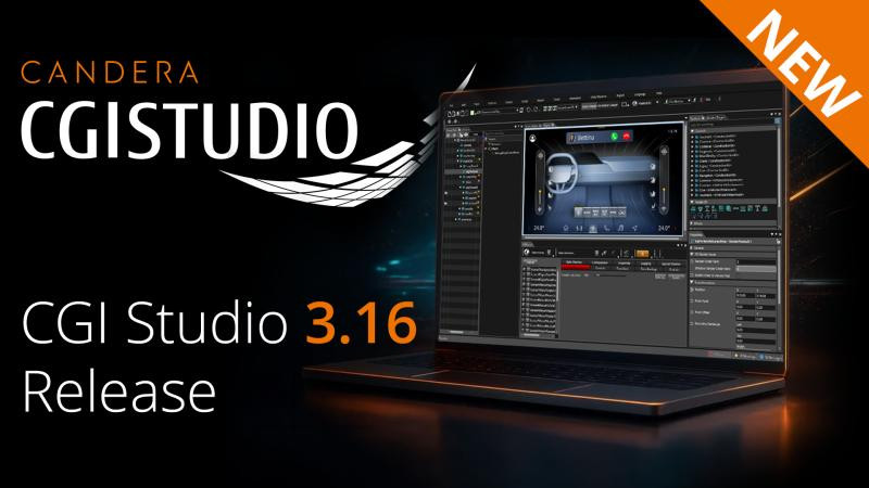 Candera推出CGI Studio 3.16版本 覆盖车载HMI开发全流程