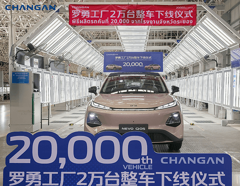 长安泰国罗勇工厂累计下线2万台整车 启源Q05成主力车型