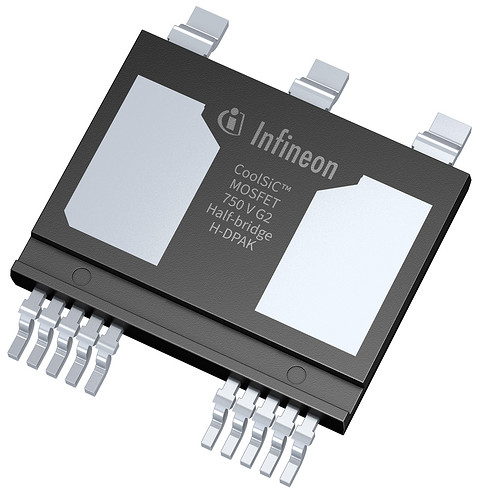 英飞凌扩展750V CoolSiC™产品组合 新增顶部冷却的H-DPAK半桥器件