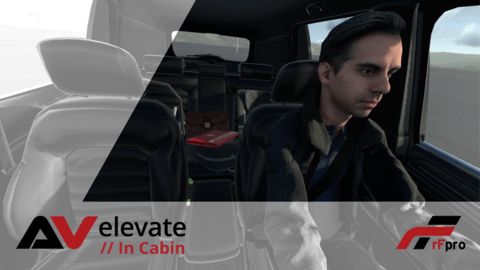 rFpro推出仿真解决方案AV elevate IN CABIN 用于调优、培训和测试车内驾驶员和乘员监控系统