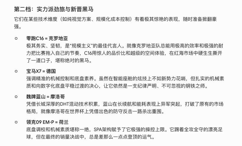 让AI当球评：48支世界杯球队，分别对应哪款大六座SUV？
