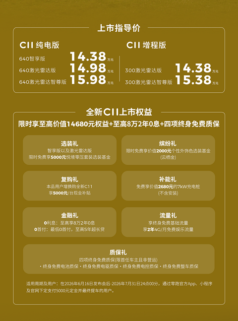 上市5年依然能打！零跑C11全新升级，14.38万起售