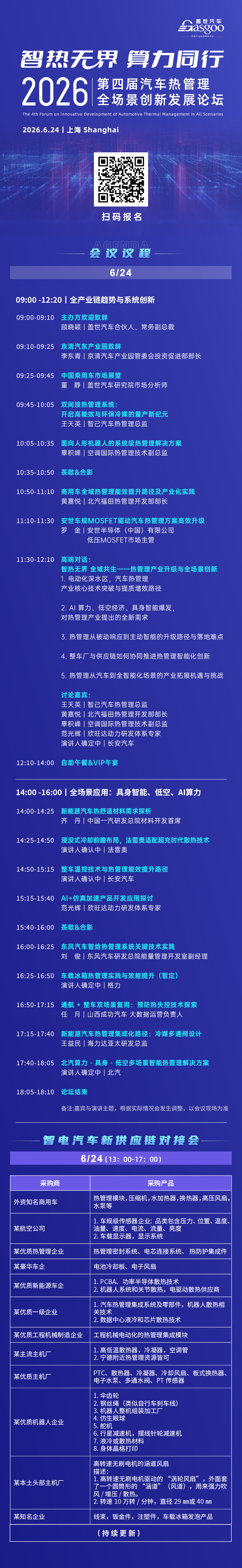 启幕在即丨盖世汽车热管理论坛同期·同源共链“汽车·机器人·低空经济”产业链协同对接会