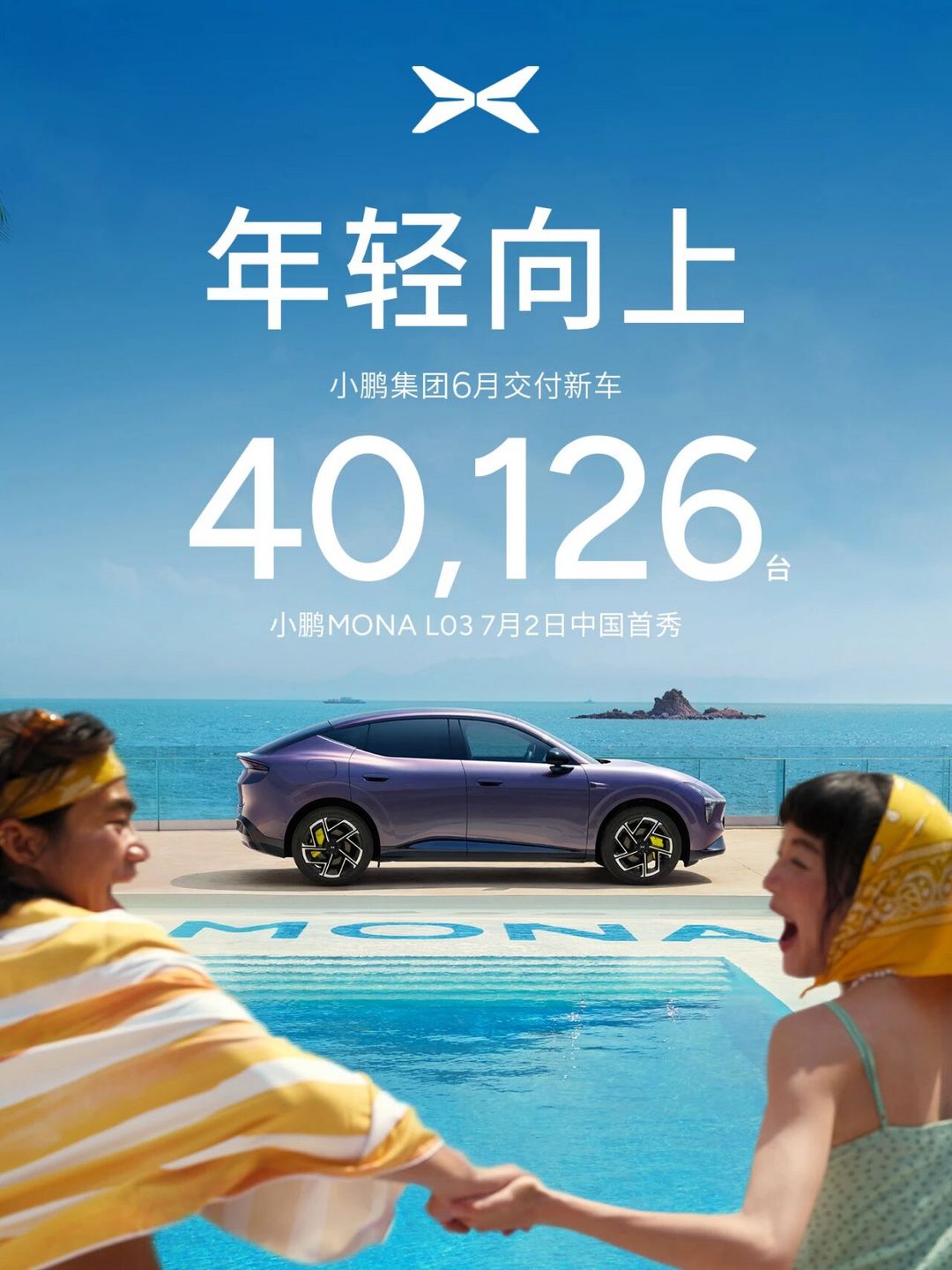 小鹏集团6月交付新车40,126台