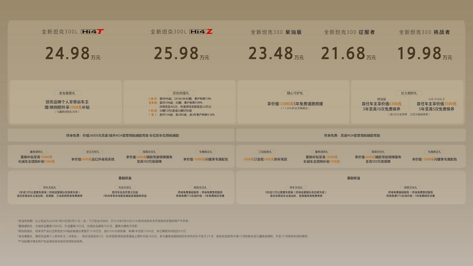 自由去闯 全新坦克300杭州上市售价19.98万起