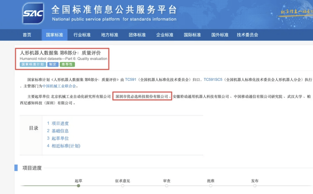 国内首个人形机器人数据集质量评价标准立项
