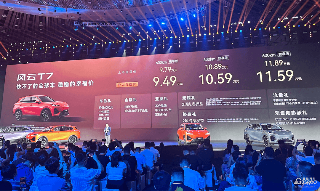 9.79万起，风云T7想把“全球标准”做成标配