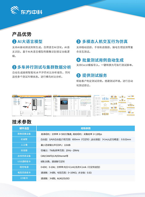 东方中科-智能座舱测试系统 | 申报2026第八届金辑奖中国汽车新供应链百强